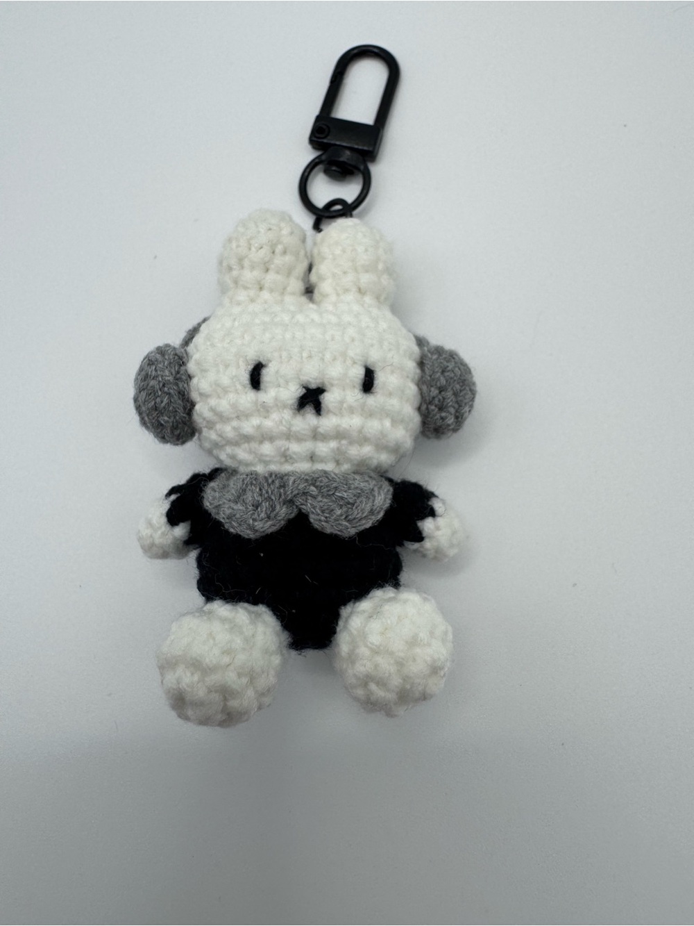 2 for $20 Item, Cute Crocheted Bunny Bag Charm/keychain with Earmuffs/headphones